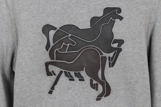 Hermes Horse Leather Patch Sweatshirt M 68391062