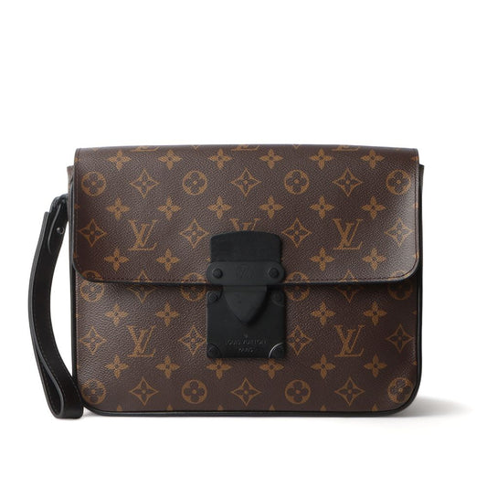 Louis Vuitton Monogram Macassar S Lock A4 Clutch M80560 31798-4 68491141