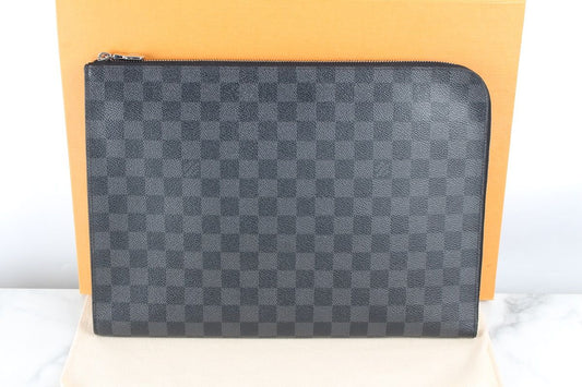 Louis Vuitton Monogram Pochette Damier Clutch GM 12345 70060334