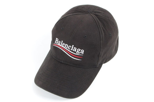 Balenciaga Wave Logo Baseball Cap Black L 70252824