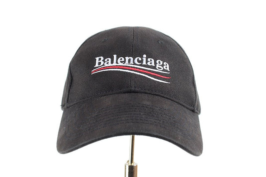 Balenciaga Wave Logo Baseball Cap Black L 70252824