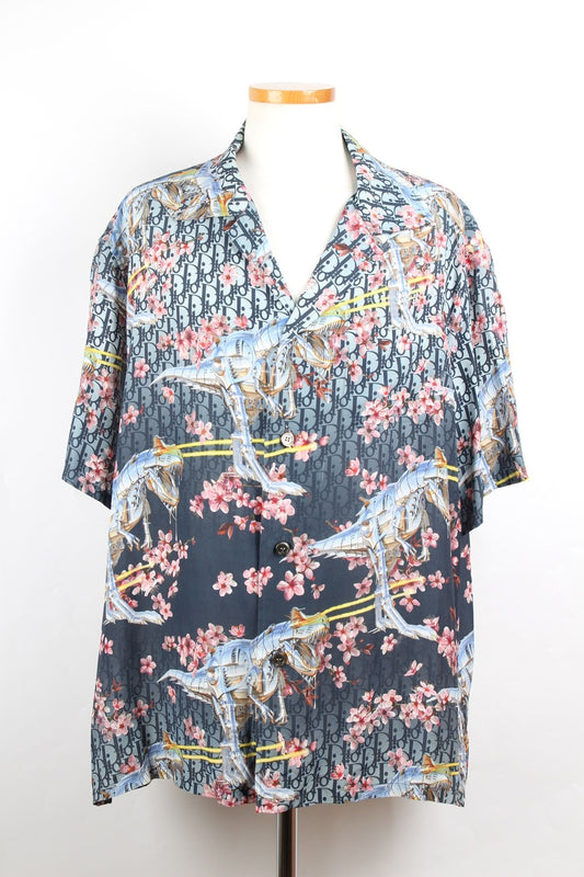 Dior Oblique Flower Silk Shirt 41 70269210