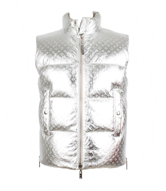 Louis Vuitton Silver Embossed Monogram Vest Limited Edition 38 71038666