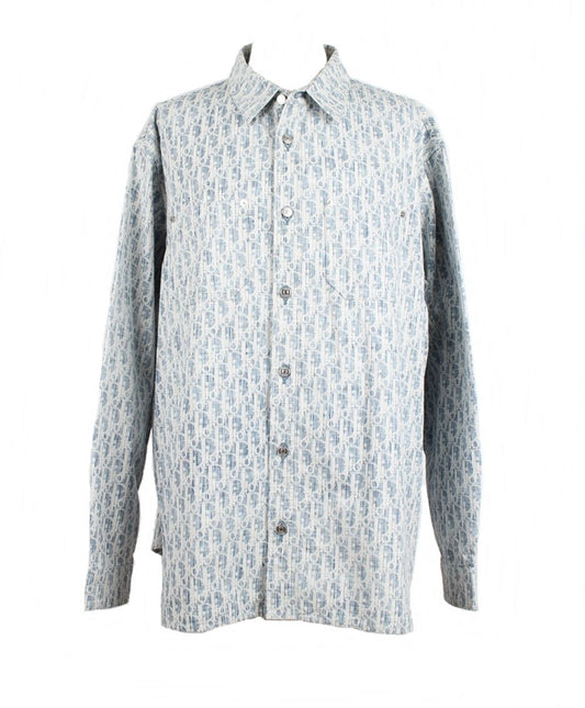 Dior Oblique Oversized Denim Shirt 45 71039038