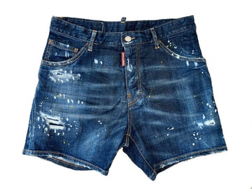 Dsquared2 กางเกงยีนส์สีขาวสาดสี SKU123456