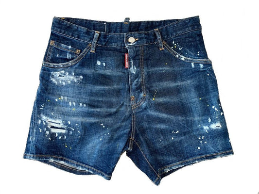 Dsquared2 กางเกงยีนส์สีขาวสาดสี SKU123456