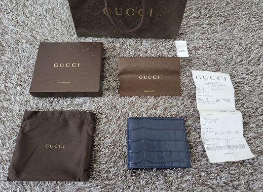 Gucci Crocodile Bifold Wallet 12345 71154553