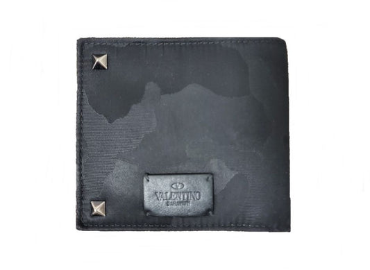 Valentino Jacquard Camouflage Bi-Fold Wallet 12345 71155313