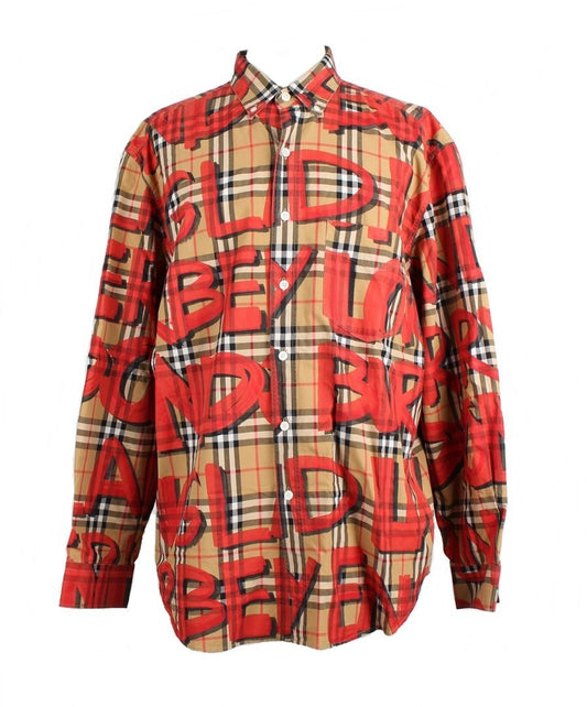 Burberry Graffiti Check Shirt 12345 71167326