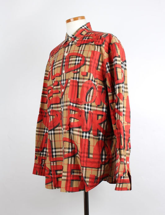 Burberry Graffiti Check Shirt 12345 71167326