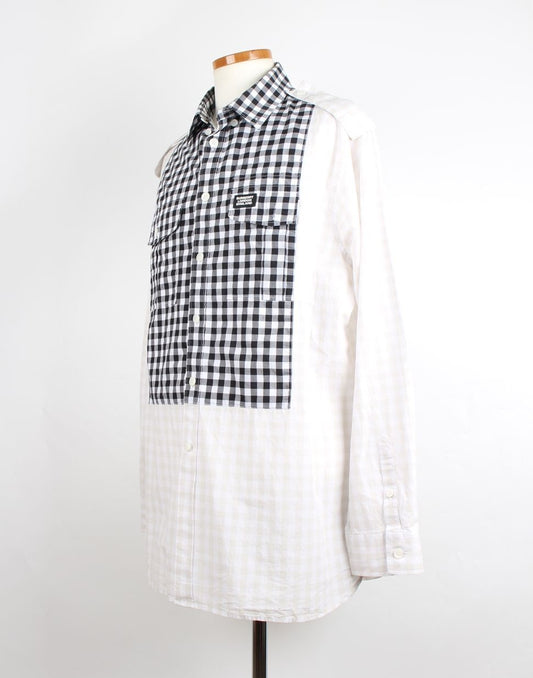 Burberry Gingham Detail Long Sleeve Shirt 12345 71174942
