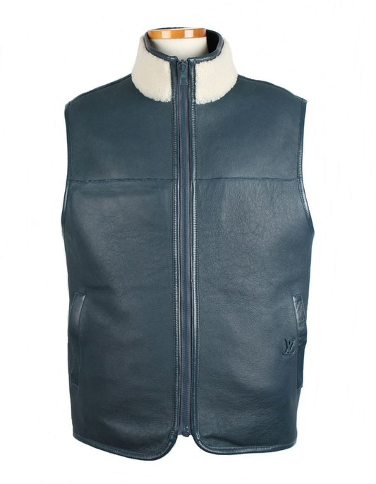 Louis Vuitton Reversible Shearling Gilet 52 71185747