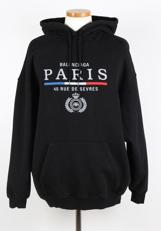 Balenciaga Paris Logo Hoodie 12345 71616036