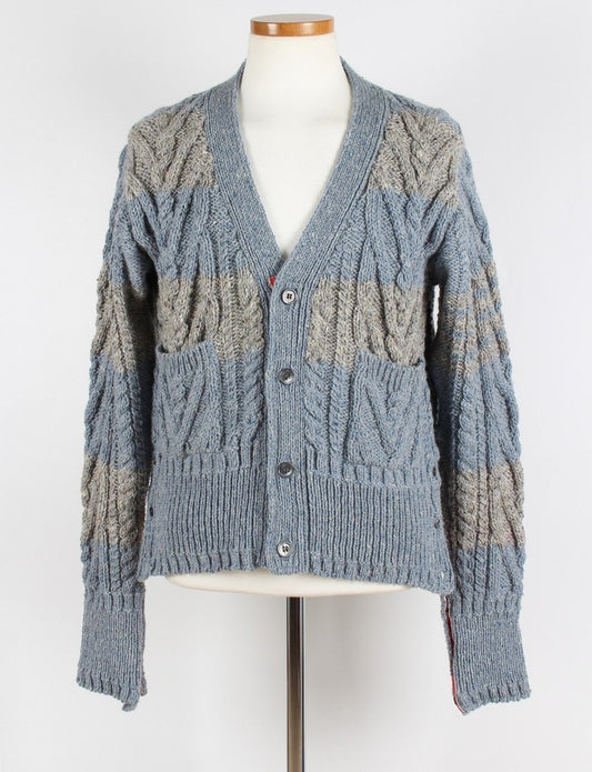Thom Browne Aran Cable Cardigan MKC289B 71616180