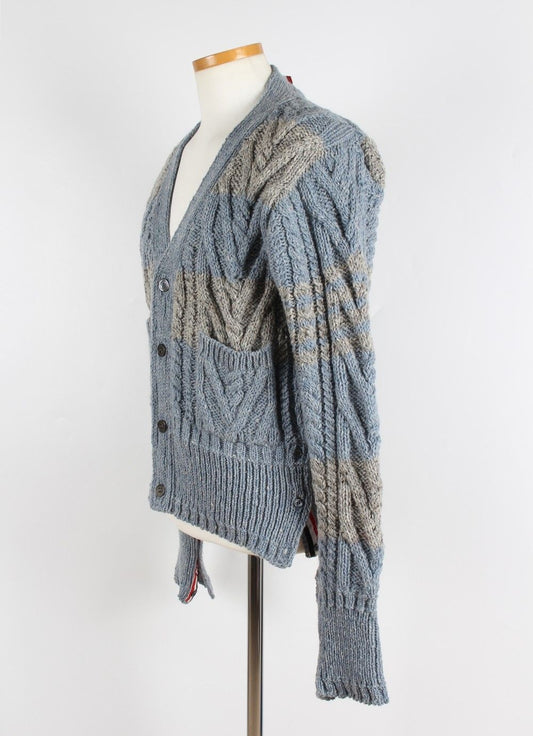 Thom Browne Aran Cable Cardigan MKC289B 71616180