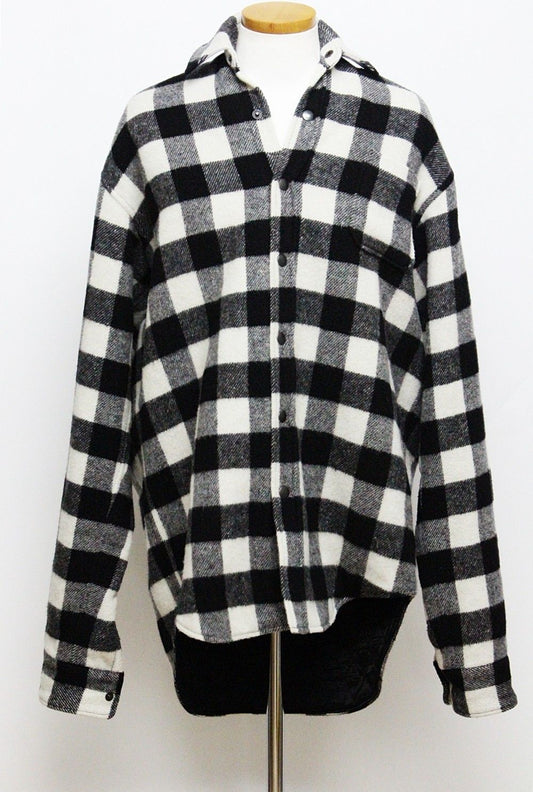 vetements Quilted Flannel Check Shirt 71618569
