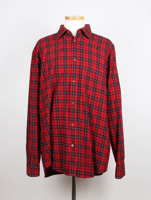 Balenciaga Red Tartan Check Shirt 38 71790499