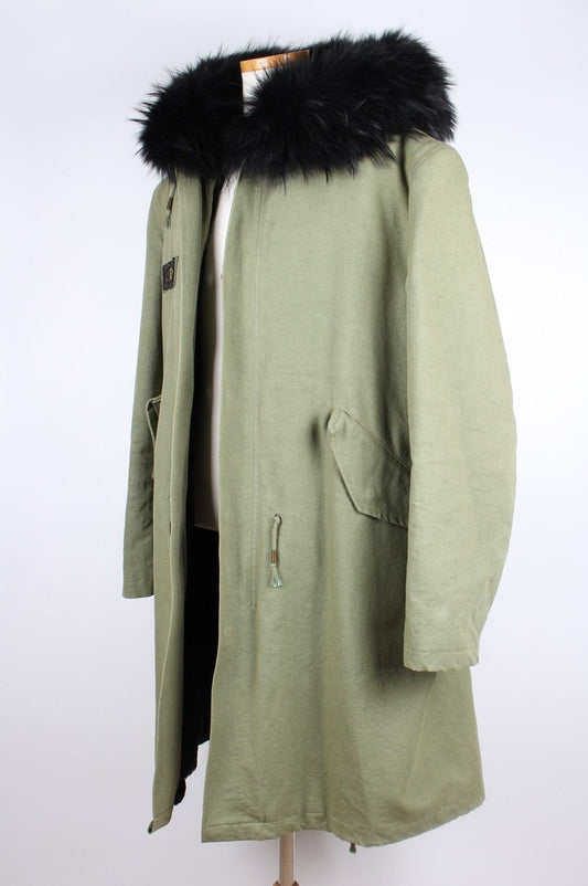 AS65 (AS65) AS65 Black Fur Men's Field Jacket XL 71798548