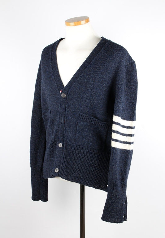 Thom Browne Shetland Wool V-Neck Cardigan 4 71804197