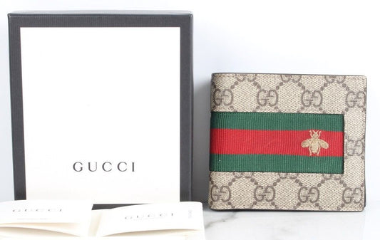Gucci Web Supreme Bee Wallet 71808002