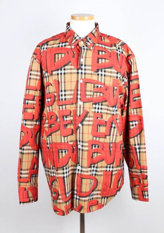 Burberry Graffiti Check Shirt XXL 71808905