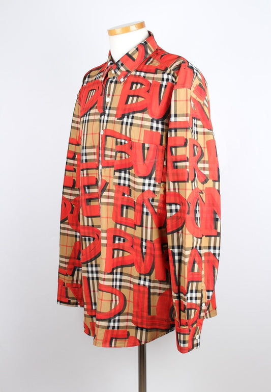 Burberry Graffiti Check Shirt XXL 71808905