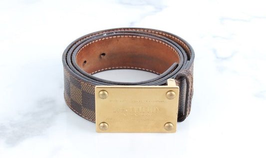 Louis Vuitton Damier Gold Hardware Men's Belt 95/38 71903597