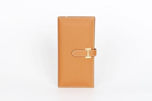 Hermes Bearn Long Wallet Gold Plated 71905121