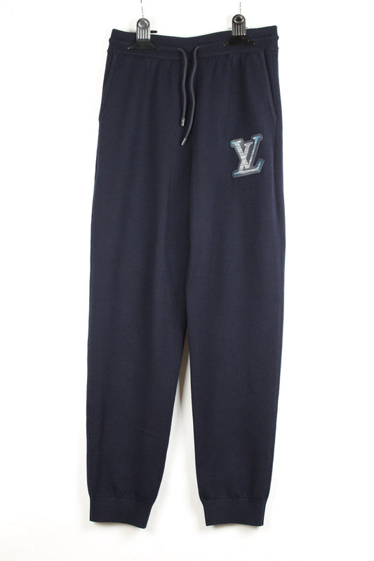 Louis Vuitton Wool End Leather Jogger Pants M 12345 71968247