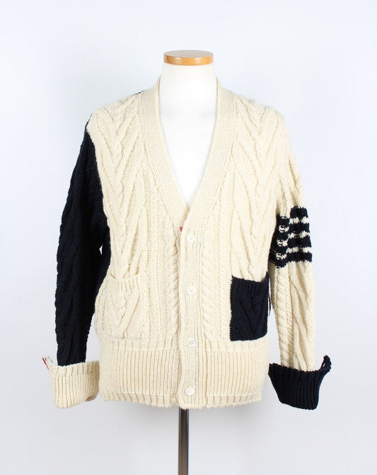 Thom Browne Cashmere Cable Mix Cardigan 105 72253667