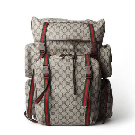 กระเป๋าเป้สะพายหลัง Gucci Supreme Ebony - 761561/31991-2