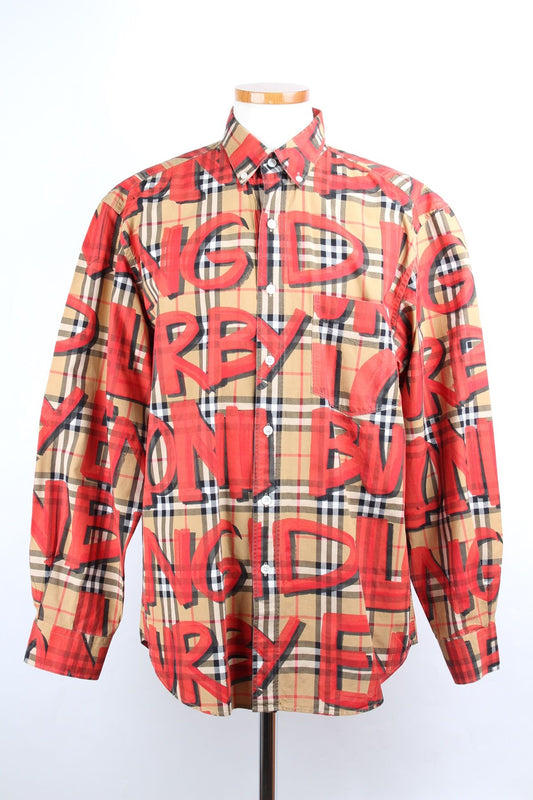 Burberry Graffiti Check Shirt L 72407629