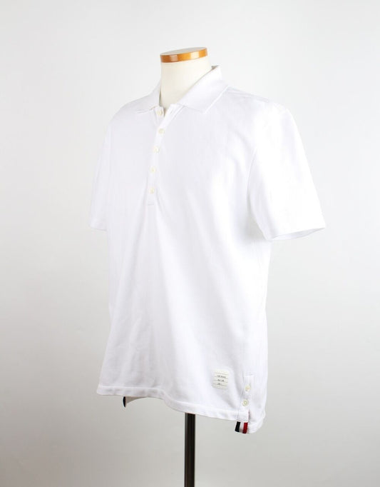 Thom Browne White Stripe Polo Shirt 2 73364680