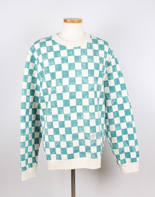 Louis Vuitton Damier Printed Crewneck XL 73364985