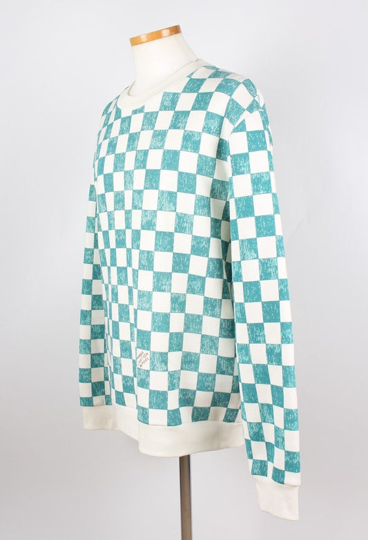 Louis Vuitton Damier Printed Crewneck XL 73364985