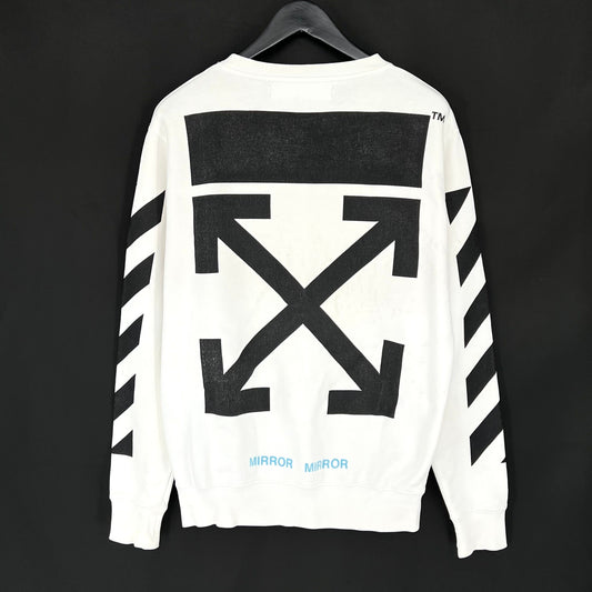 Off White White Collar Bar Man-to-Man Top 70376809