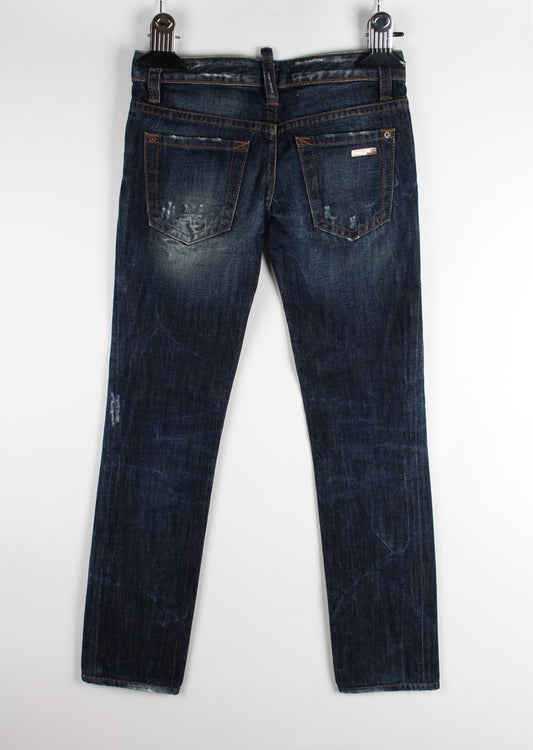 Dsquared2 กางเกงยีนส์ลายโลโก้ Red Patch ไซส์ 38 SKU123456