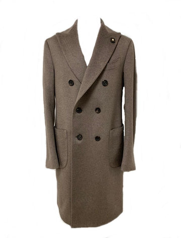 Lardini Peak Lapel Single Cashmere Coat 48 73502375