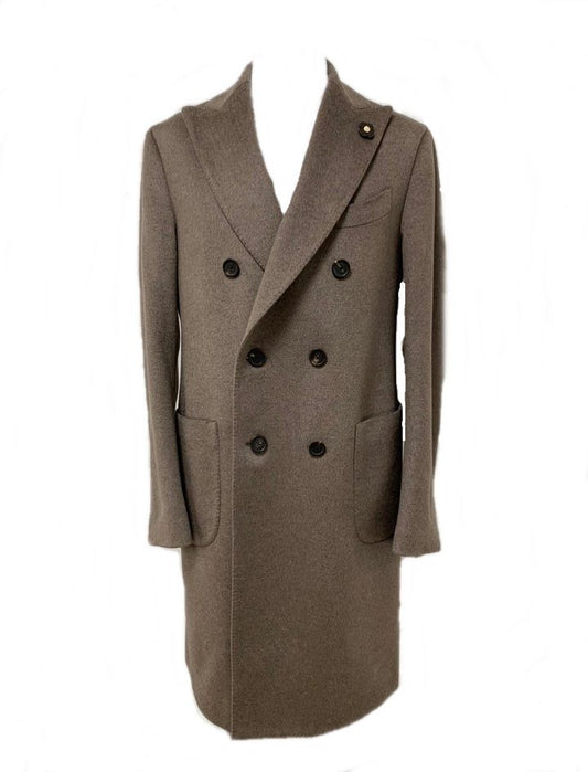 Lardini Peak Lapel Single Cashmere Coat 48 73502375