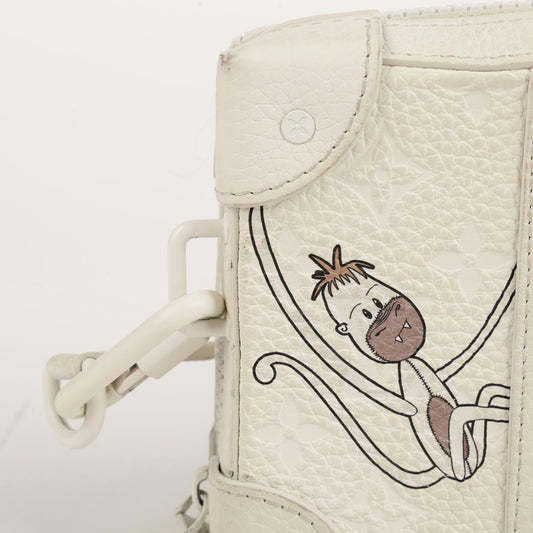 กระเป๋าใส่เหรียญแบบสะพายไหล่และสะพายข้าง Louis Vuitton LV Friends Soft Trunk Wallet M80146