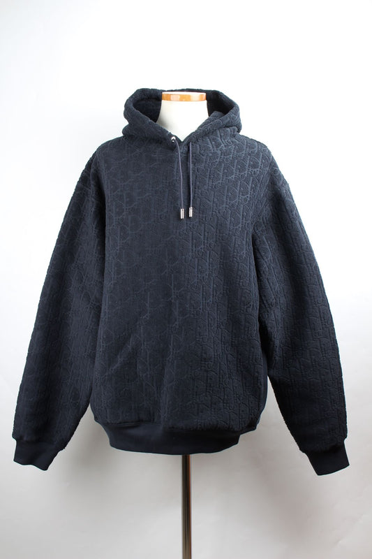 Dior Oblique Terry Hoodie Navy L 73892337