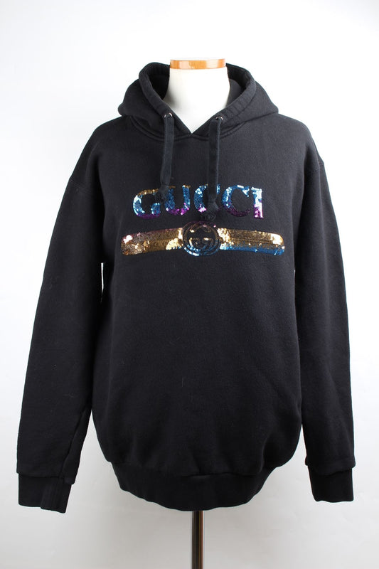 Gucci Logo Hooded Sweatshirt S 12345 73896488