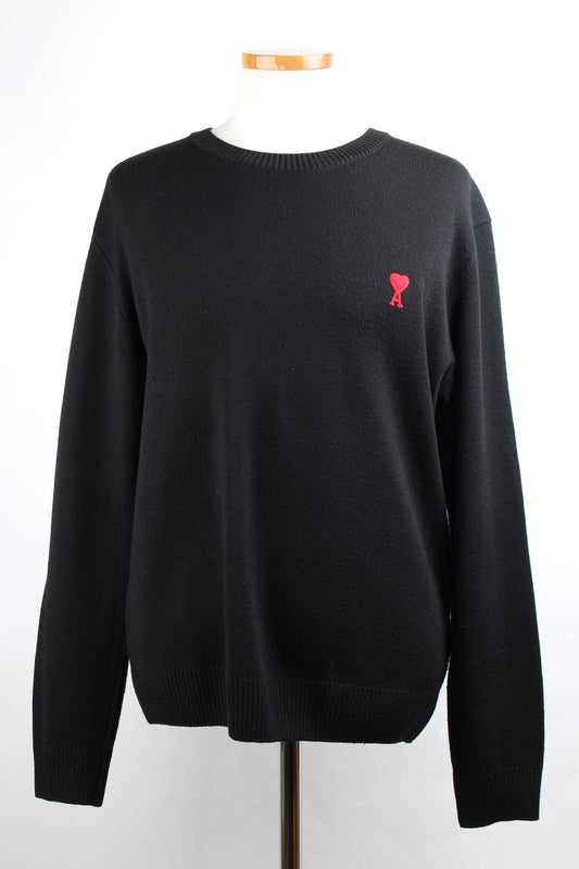AMI Small Heart Logo Wool Knit L 74808493