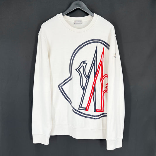Moncler Big Logo White Sweatshirt - SKU 74989608
