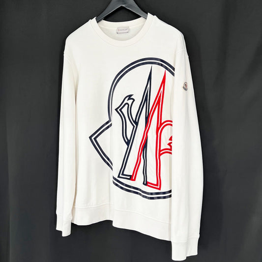 Moncler Big Logo White Sweatshirt - SKU 74989608