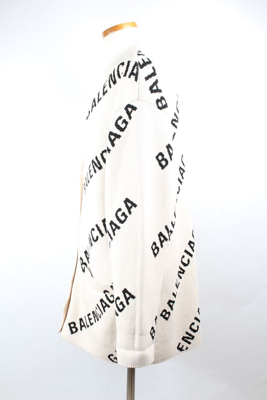 Balenciaga Multi-Logo Cardigan White S 75189393
