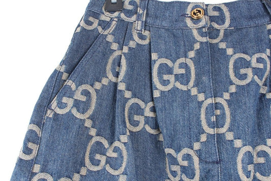 กางเกงขาสั้นเดนิม Gucci Jumbo GG ไซส์ 42