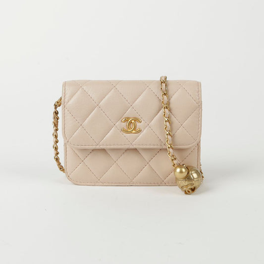 CHANEL AP1628 ウエストミニ ゴールデンボール ショルダー＆クロスボディバッグ 76011625