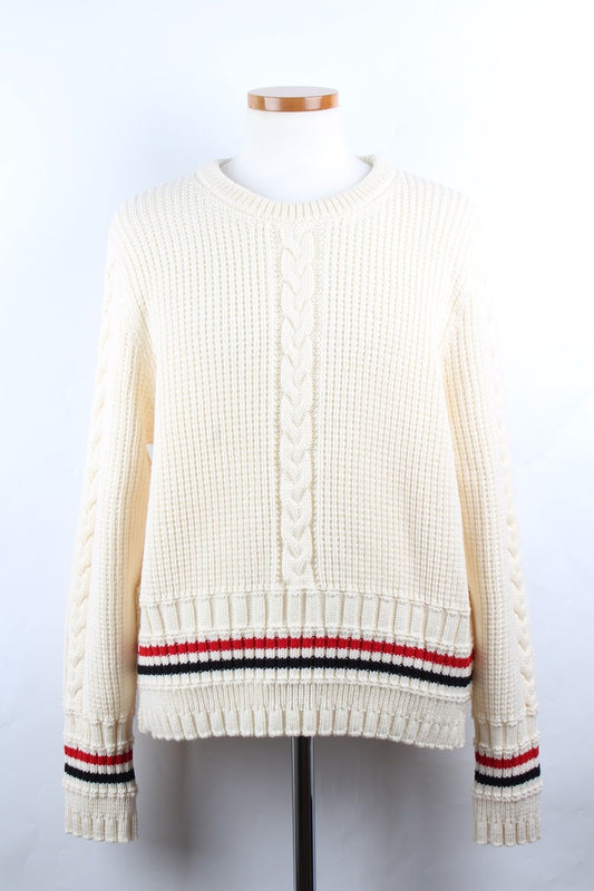 Thom Browne Cable Stripe Crewneck Knit 5 76753210