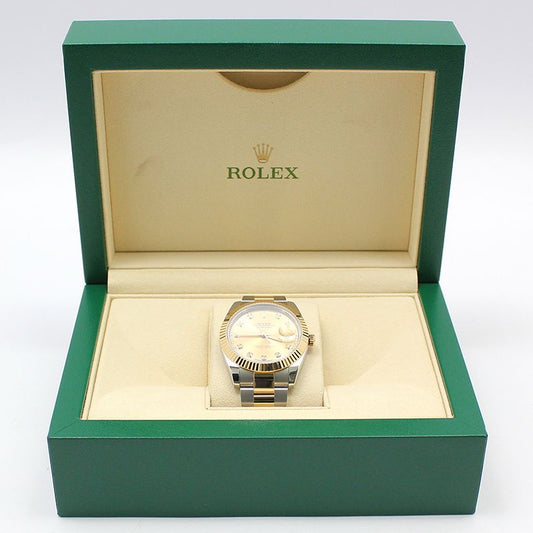 Rolex Datejust 41MM Champagne 10P Diamond Combo Watch 126333 76942692